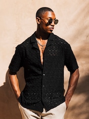 MAUVAIS Black Moreno Crochet Shirt - Image 1 of 6