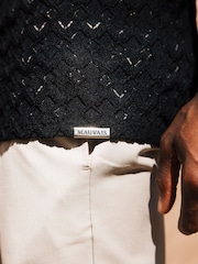 MAUVAIS Black Moreno Crochet Shirt - Image 5 of 6