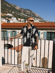 MAUVAIS Black Amante Relaxed Embroidered Shirt in Black - Image 3 of 6