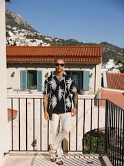 MAUVAIS Black Amante Relaxed Embroidered Shirt in Black - Image 4 of 6