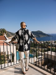 MAUVAIS Black Amante Relaxed Embroidered Shirt in Black - Image 5 of 6