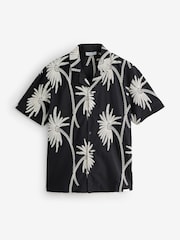 MAUVAIS Black Amante Relaxed Embroidered Shirt in Black - Image 7 of 7