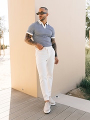 MAUVAIS White Beaufort Stretch Chinos - Image 2 of 4