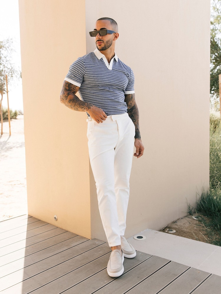 MAUVAIS White Beaufort Stretch Chinos - Image 2 of 4