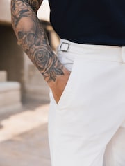 MAUVAIS White Beaufort Stretch Chinos - Image 4 of 4