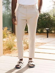 Natural - MAUVAIS Aster Tailored Stretch Trousers - Imagem 1 de 4
