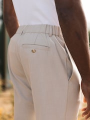 Natural - MAUVAIS Aster Tailored Stretch Trousers - Imagem 3 de 4