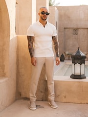 Natural - MAUVAIS Aster Tailored Stretch Trousers - Imagem 4 de 4