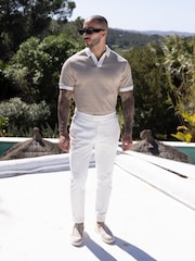 MAUVAIS Como Swirl Geo Jacquard Polo Shirt - صورة 2 من 6