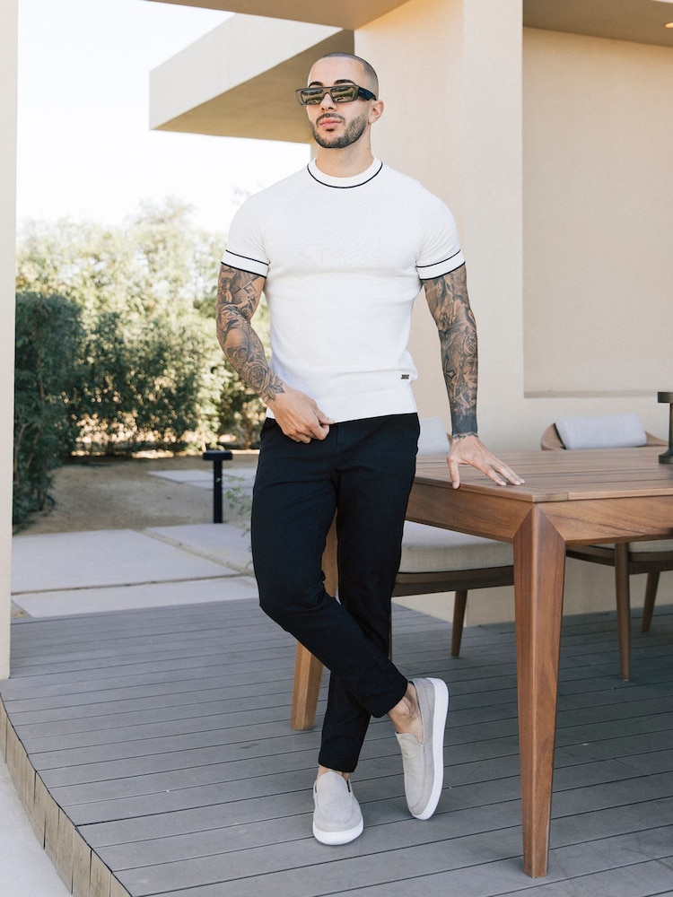 MAUVAIS Blue Beaufort Stretch Chinos - Image 4 of 4