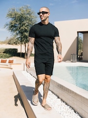 Preto - MAUVAIS Tanami Textured Stretch Tee - Imagem 3 de 4
