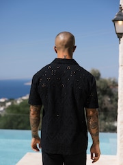 MAUVAIS Black Destino Relaxed Embroidered Shirt - Image 4 of 6