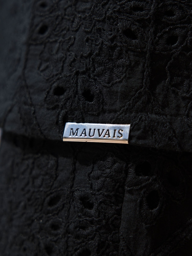 MAUVAIS Black Destino Relaxed Embroidered Shirt - Image 7 of 7