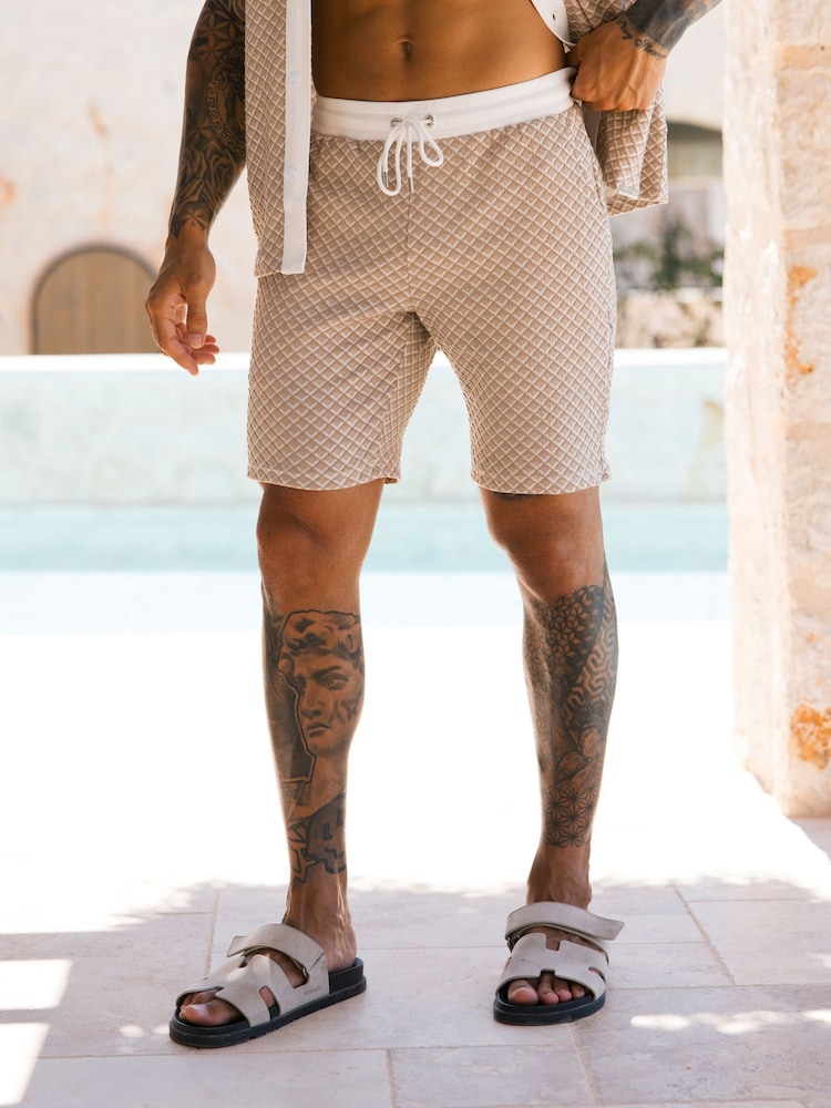 MAUVAIS Natural Salerno Shorts - Image 1 of 7 MAUVAIS Natural Salerno Shorts - Image 1 of 7