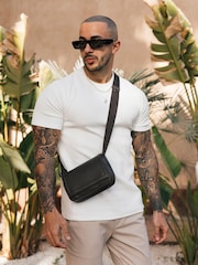 MAUVAIS White Cedro Textured T-Shirt - Image 2 of 4