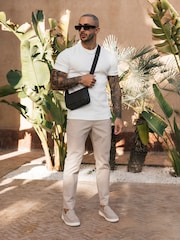MAUVAIS White Cedro Textured T-Shirt - Image 3 of 4
