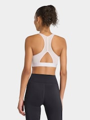 adidas Purple Big Logo Low Impact Bra - Image 3 of 4