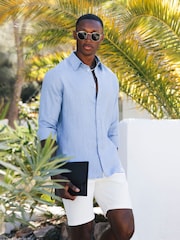 MAUVAIS White Beaufort Stretch Chino Shorts - Image 3 of 4