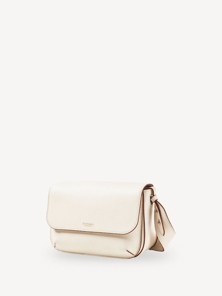 Aspinal of London Cream Ella Grande Pebble Bag - Image 2 of 6