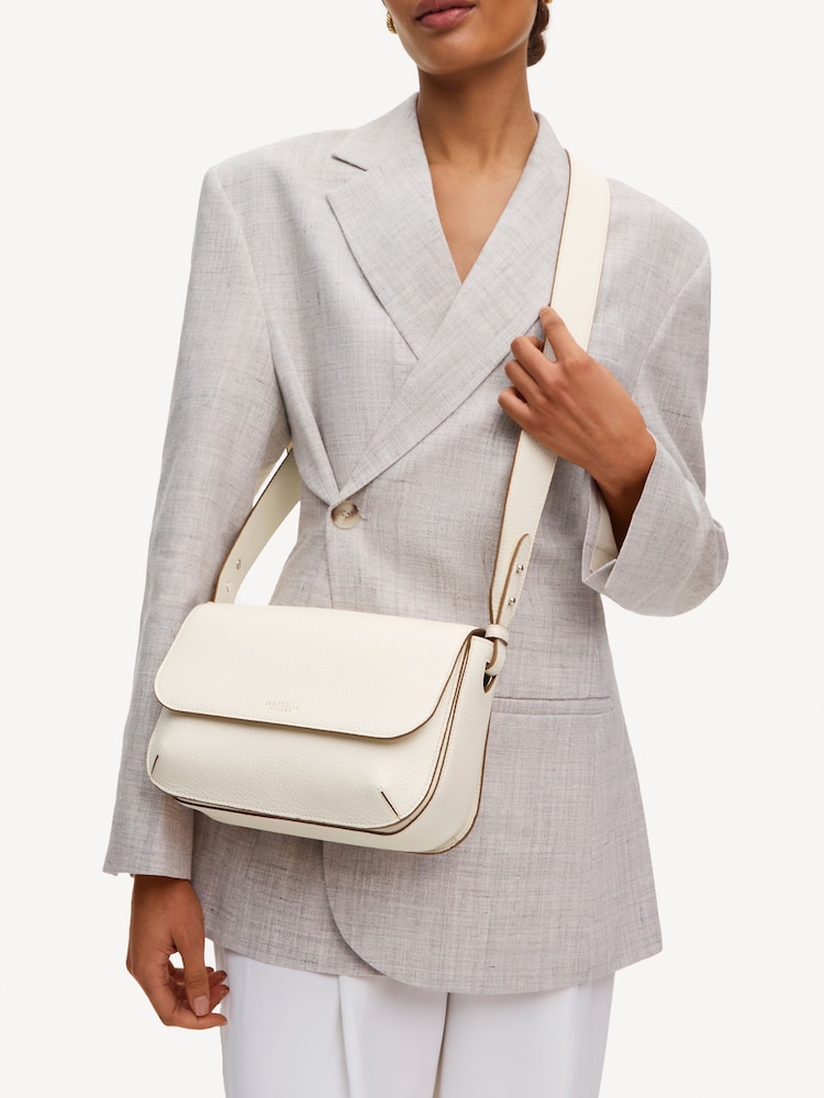 Aspinal of London Cream Ella Grande Pebble Bag - Image 6 of 6