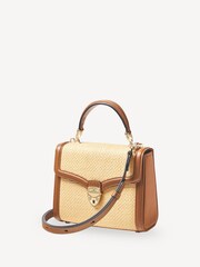 Aspinal of London Cream Mayfair Midi Raffia Bag - Image 4 of 7