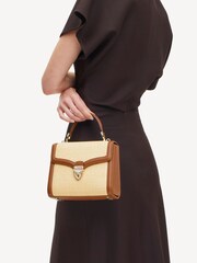 Aspinal of London Cream Mayfair Midi Raffia Bag - Image 7 of 7