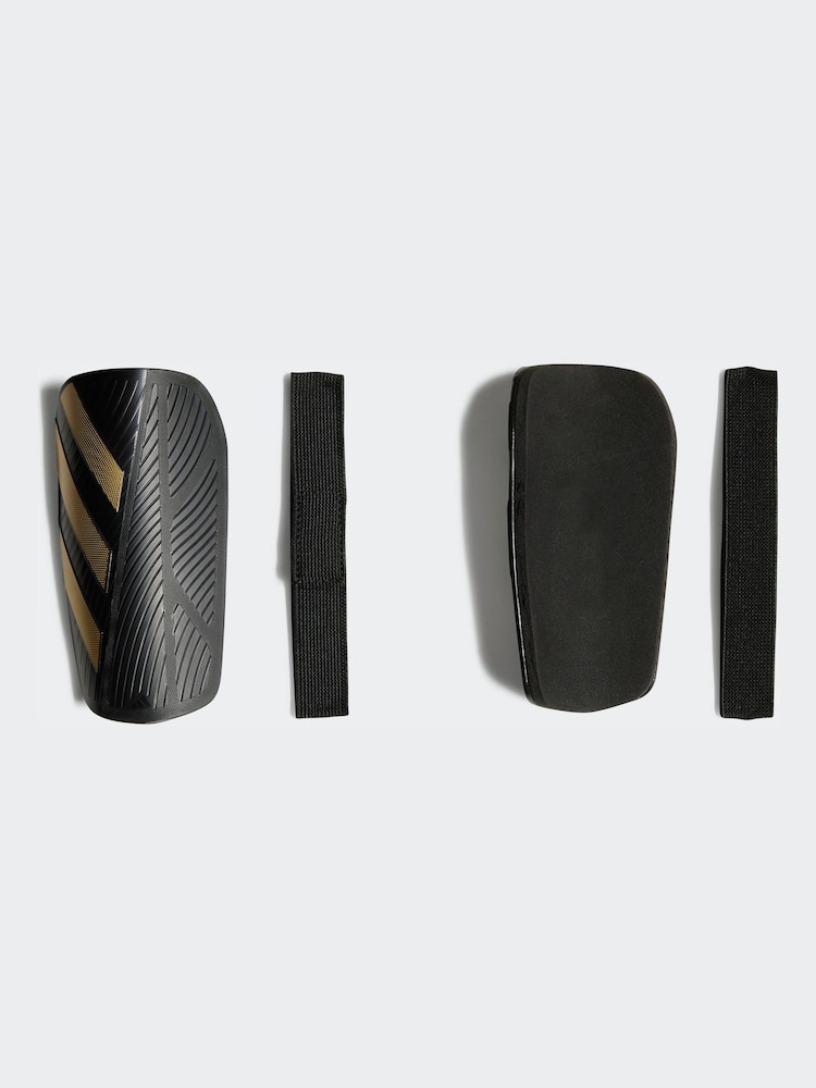 adidas Black/Gold Tiro Pad Shin Guards - Image 1 of 2