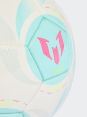 adidas White/Blue Messi Mini Football - Image 3 of 4