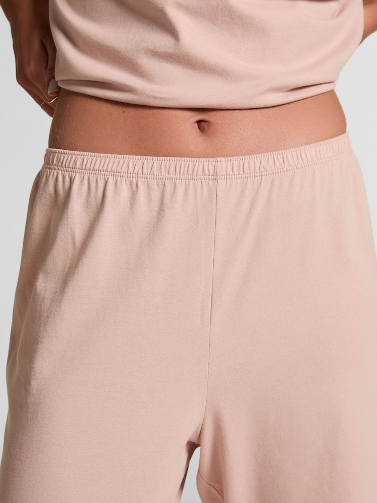 Hunkemoller Pink Subtle Jersey Pyjamas Set - Image 3 of 3