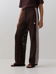 adidas Originals Brown Knitted Croched Firebird Trousers - Image 1 of 7