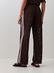 adidas Originals Brown Knitted Croched Firebird Trousers - Image 3 of 7