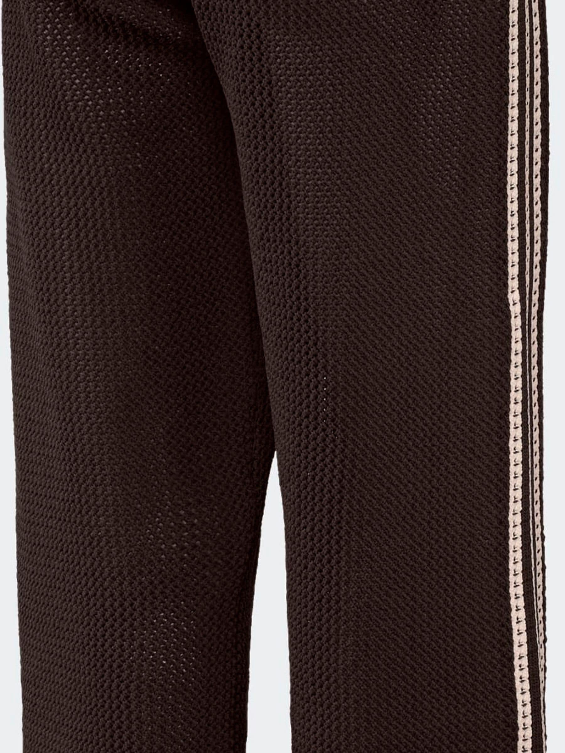 Buy adidas Originals Brown Knitted Croched Firebird Trousers from