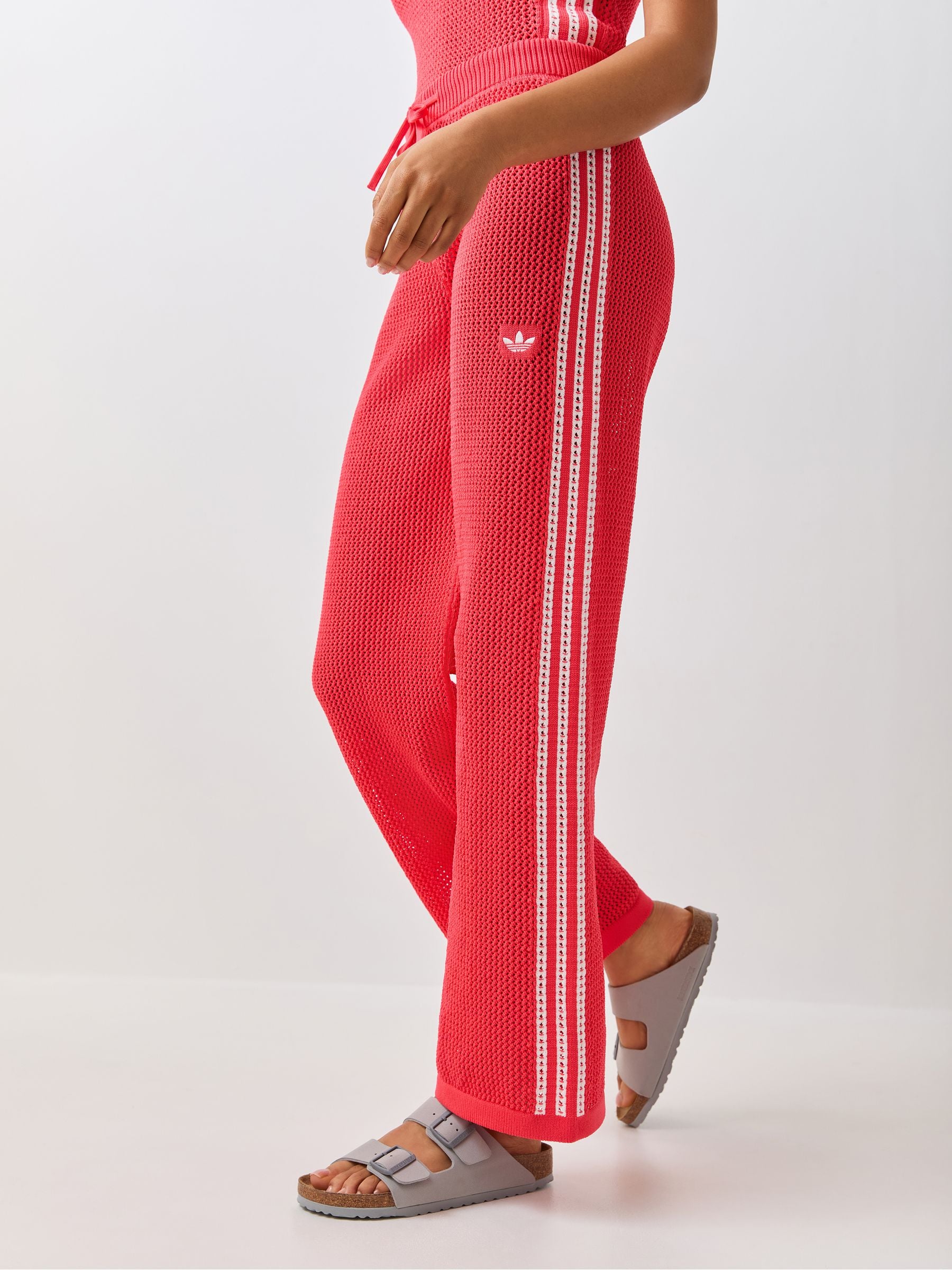 Buy adidas Originals Red Knitted Croched Firebird Trousers from