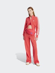 adidas Originals Red Knitted Croched Firebird Trousers - Image 3 of 6