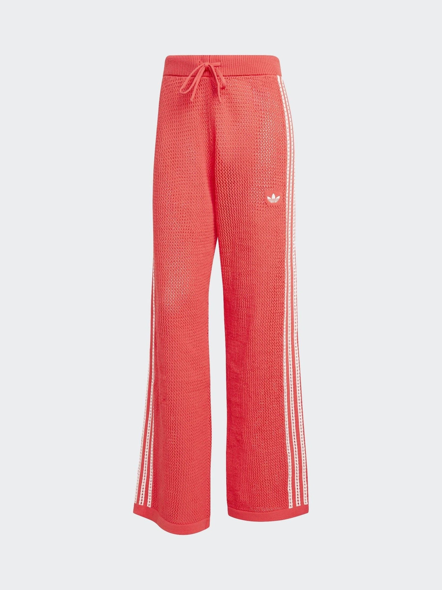 Buy adidas Originals Red Knitted Croched Firebird Trousers from