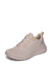 Skechers Cream Bobs Sport Squad Chaos - Face Off Trainers - Image 5 of 6