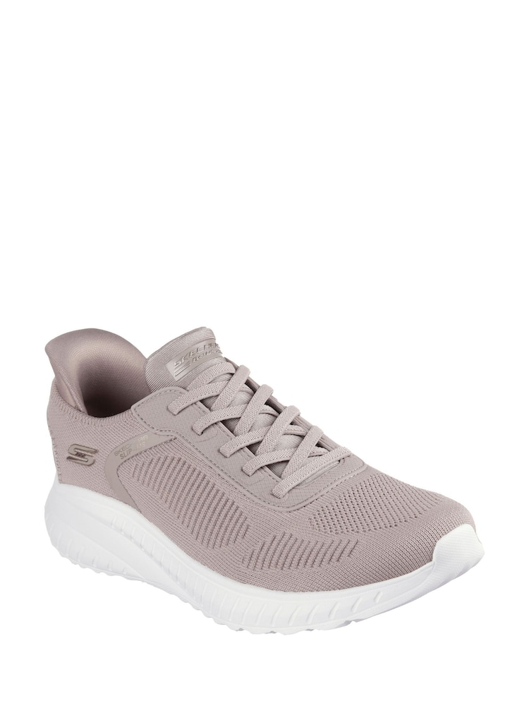 Skechers Grey Slip-Ins Bobs Sport Squad Chaos Trainers - Image 2 of 6
