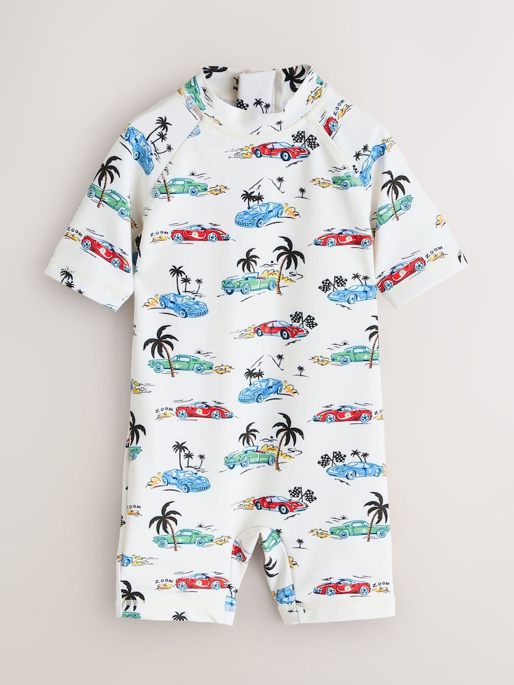 Alb - Costum de baie întreg cu protecție solară Cath Kidston (3luni -7ani) - Imaginea 1 din 4 Alb - Costum de baie întreg cu protecție solară Cath Kidston (3luni -7ani) - Imaginea 1 din 4