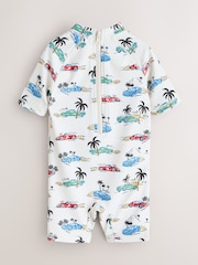 Alb - Costum de baie întreg cu protecție solară Cath Kidston (3luni -7ani) - Imaginea 2 din 4