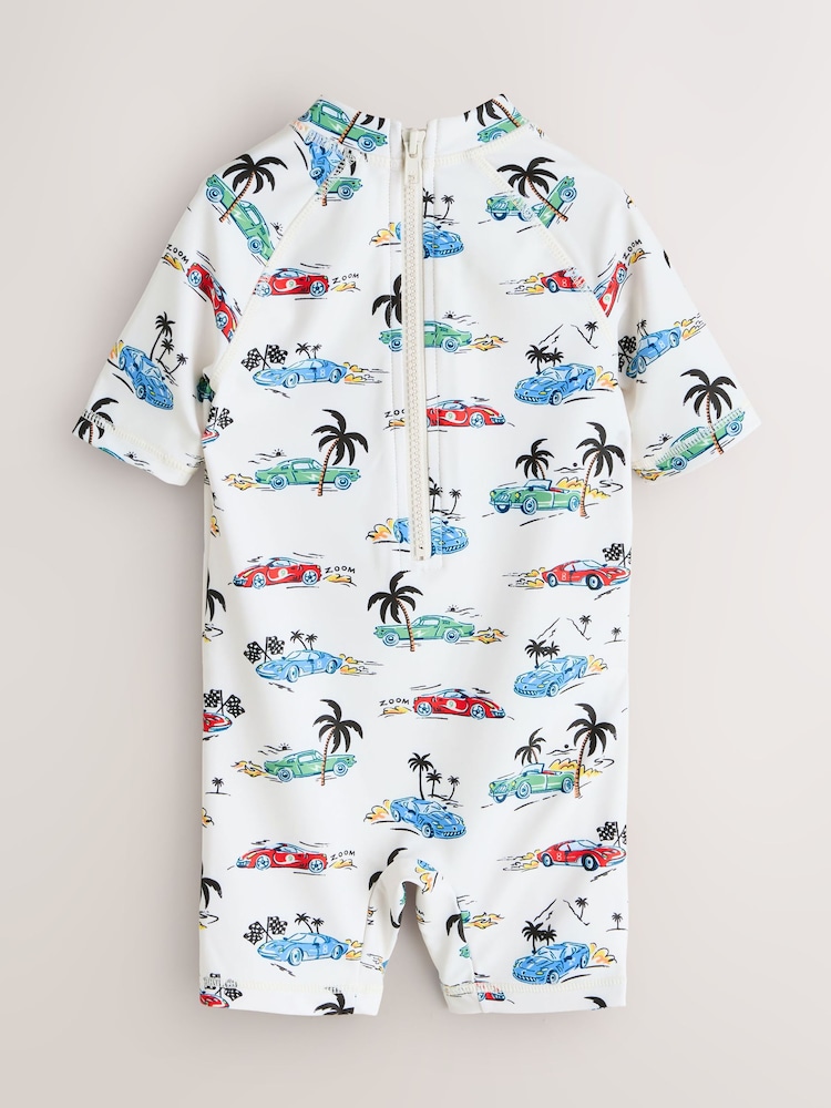 Alb - Costum de baie întreg cu protecție solară Cath Kidston (3luni -7ani) - Imaginea 2 din 4 Alb - Costum de baie întreg cu protecție solară Cath Kidston (3luni -7ani) - Imaginea 2 din 4