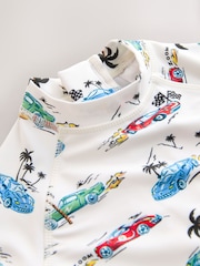 Alb - Costum de baie întreg cu protecție solară Cath Kidston (3luni -7ani) - Imaginea 3 din 4