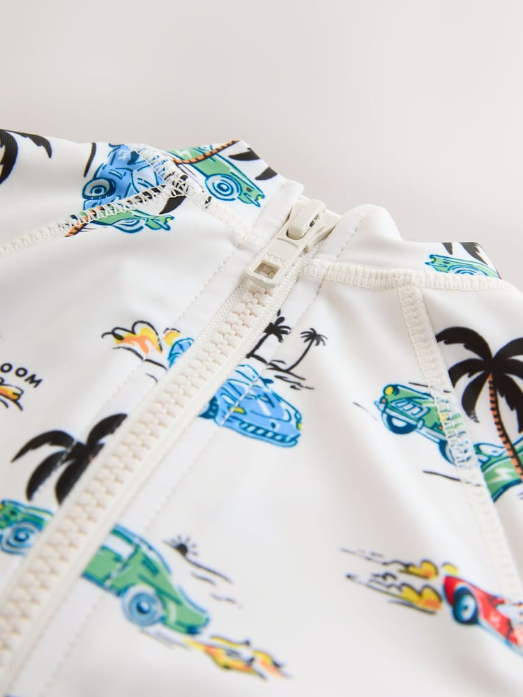 Alb - Costum de baie întreg cu protecție solară Cath Kidston (3luni -7ani) - Imaginea 4 din 4 Alb - Costum de baie întreg cu protecție solară Cath Kidston (3luni -7ani) - Imaginea 4 din 4