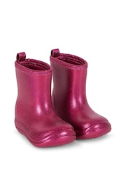 Konges Sløjd Pink Luc Lightweight Glitter Rain Boots - Image 1 of 1