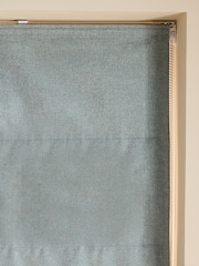 Blue Ready Made Blackout and Thermal Soft Marl Roman Blinds - Image 7 of 8