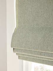 Green Ready Made Blackout and Thermal Soft Marl Roman Blinds - Image 6 of 8