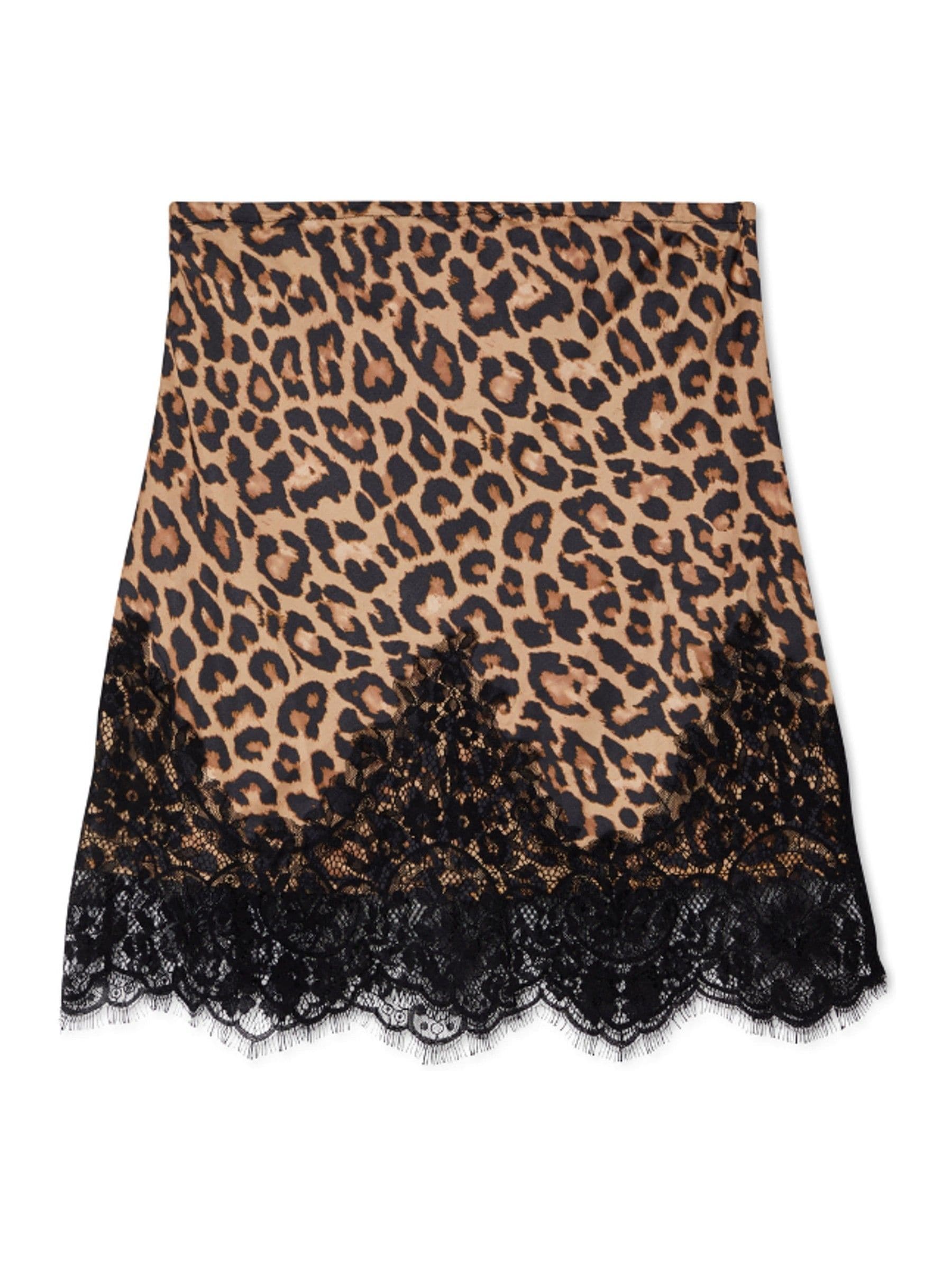 Buy Never Fully Dressed Brown Leopard Print Lace Maeva Skirt from