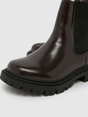 بني - Schuh Click Chunky Chelsea Boots - صورة 4 من 4