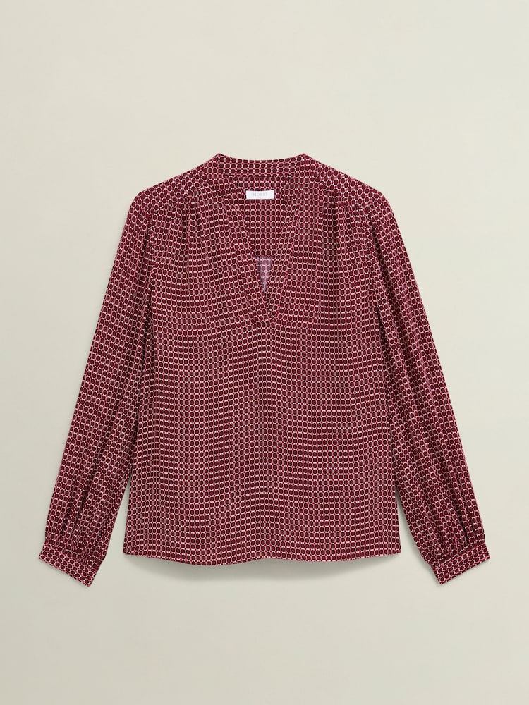 Hobbs Red Mila Blouse - Image 1 of 3