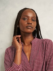 Hobbs Red Mila Blouse - Image 2 of 3