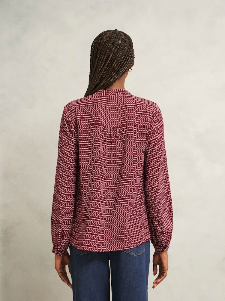 Hobbs Red Mila Blouse - Image 3 of 3